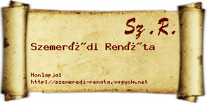 Szemerédi Renáta névjegykártya