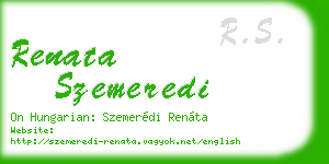 renata szemeredi business card